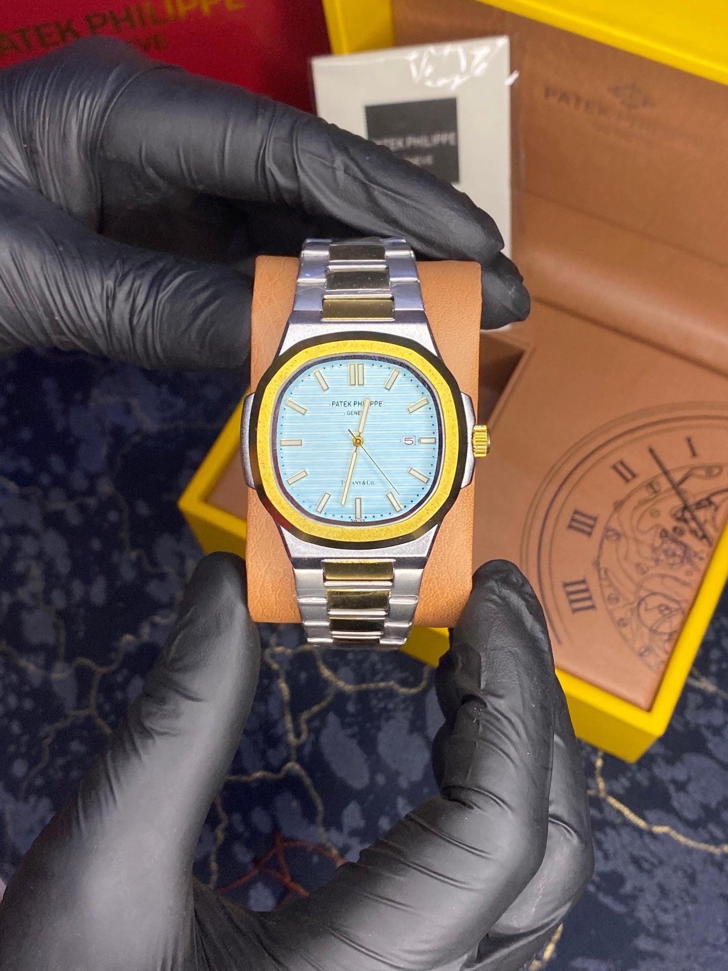 Patek Philippe Geneve | Two tone Tiffany| Master Quality | Butterfly lock
