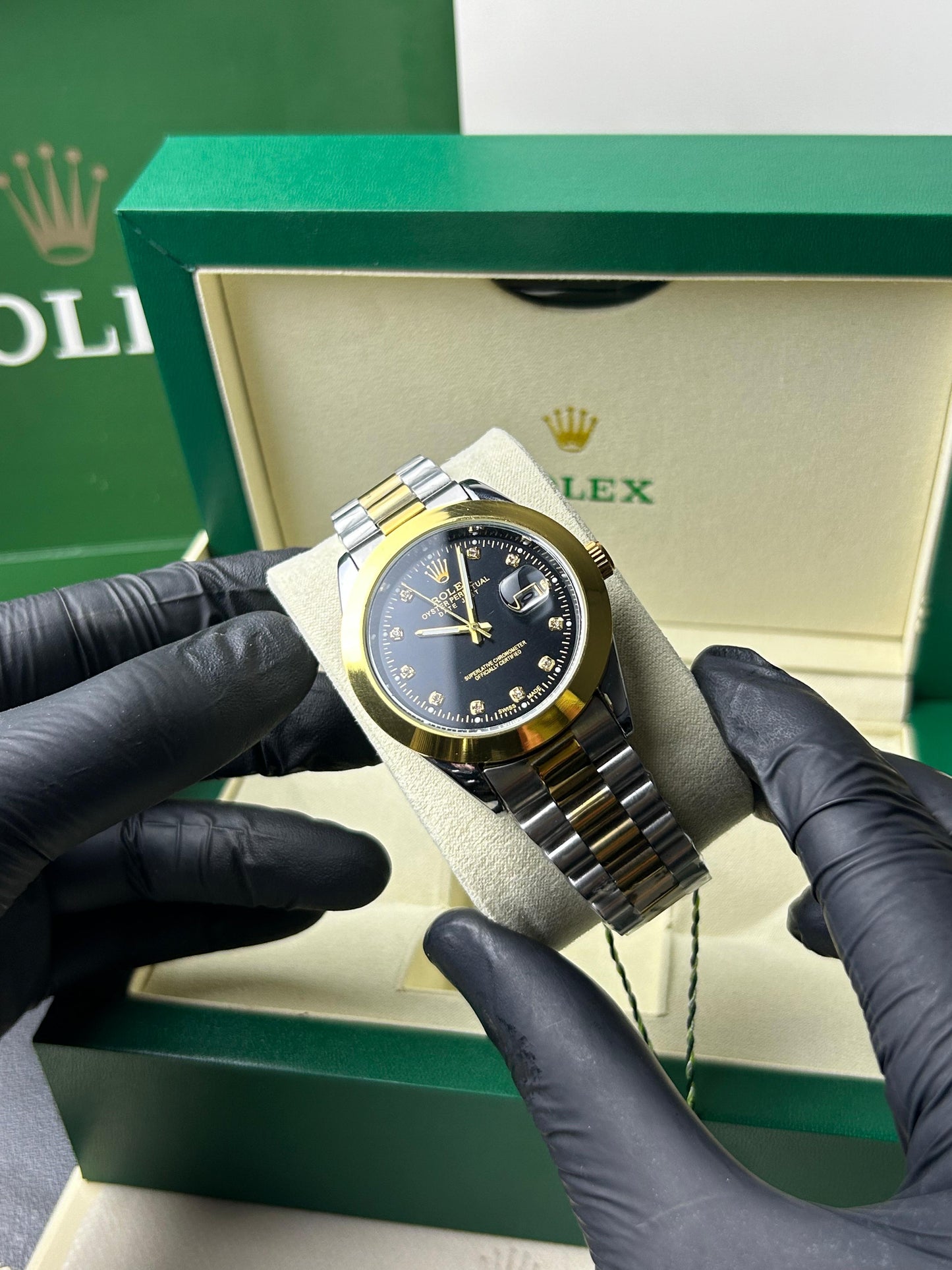 Rolex Oyster Perpetual | Date Just | Two tone Black | Quartz Movement | Master Quality
