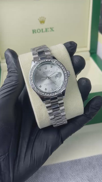 Rolex Oyster Perpetual | Date Just | Iced Stone | Stainless Steel