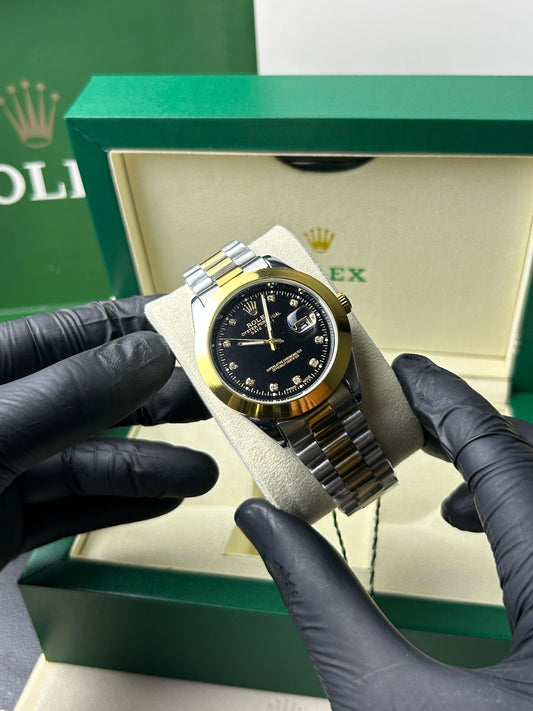 Rolex Oyster Perpetual | Date Just | Two tone Black  | Quartz Movement | Master Quality