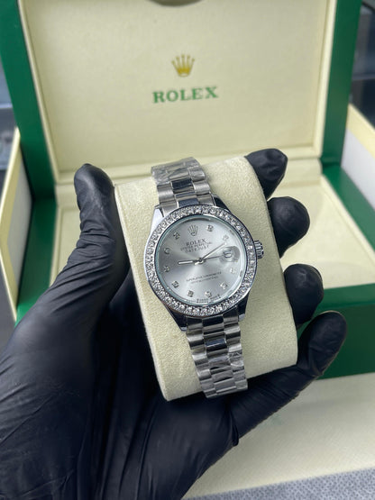 Rolex Oyster Perpetual | Date Just | Iced Stone | Stainless Steel