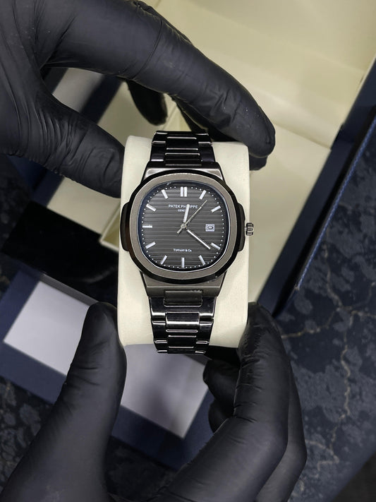 Patek Philippe Geneve | Full Black | Master Quality | Butterfly lock | - My Store