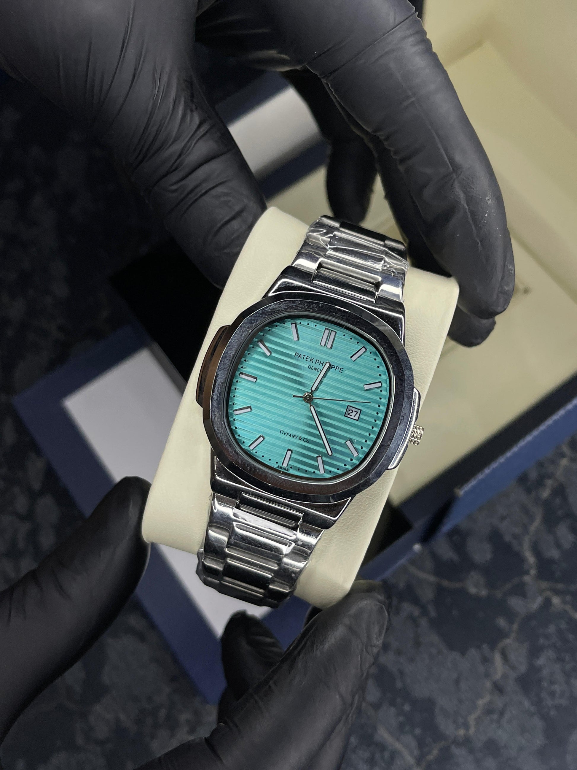 Patek Philippe Geneve | Silver Tiffany | Master Quality | Butterfly lock - My Store