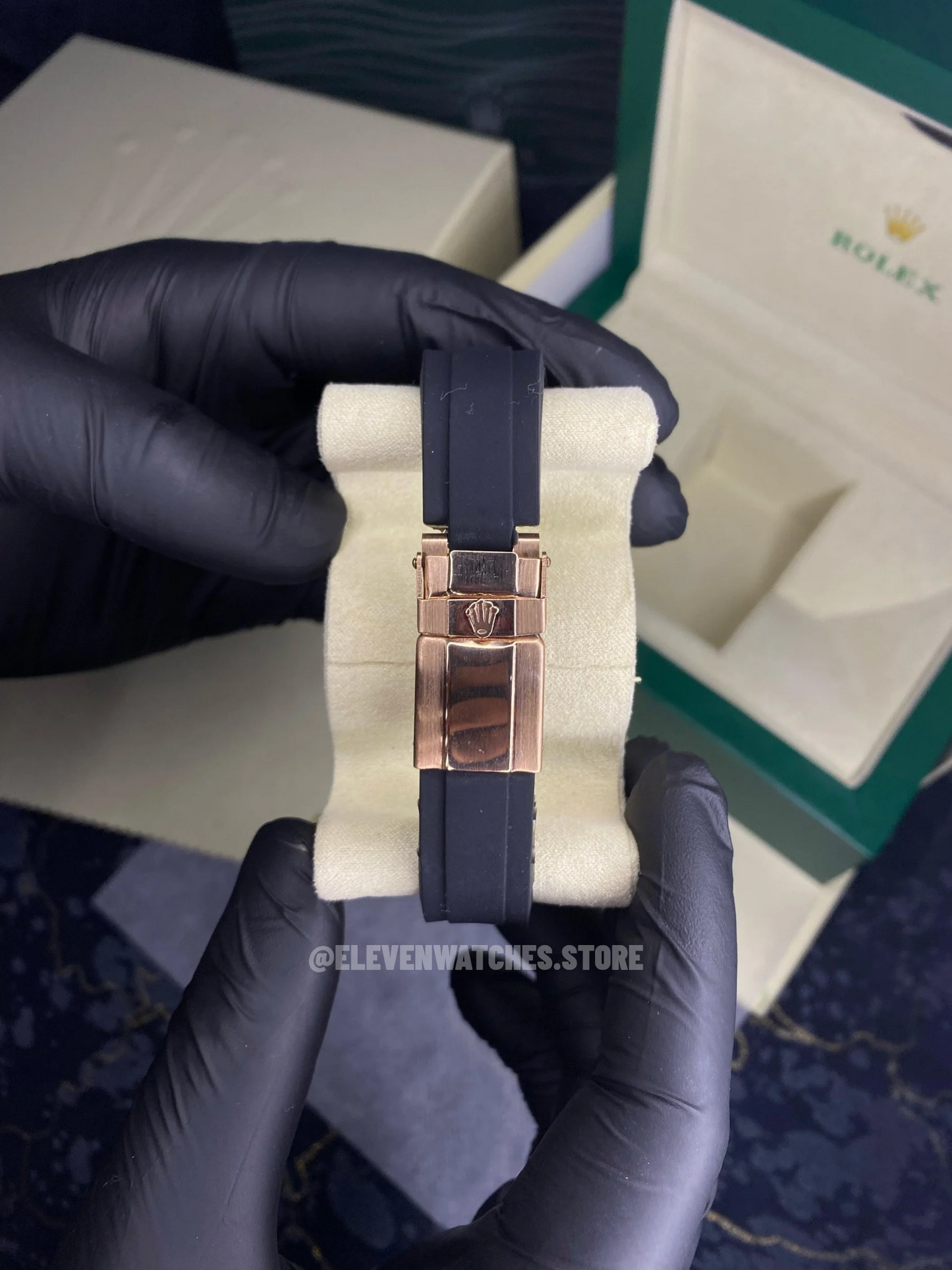 Rolex Yacht Master | Master Quality | Rotatable Dial | Rose Gold Black
