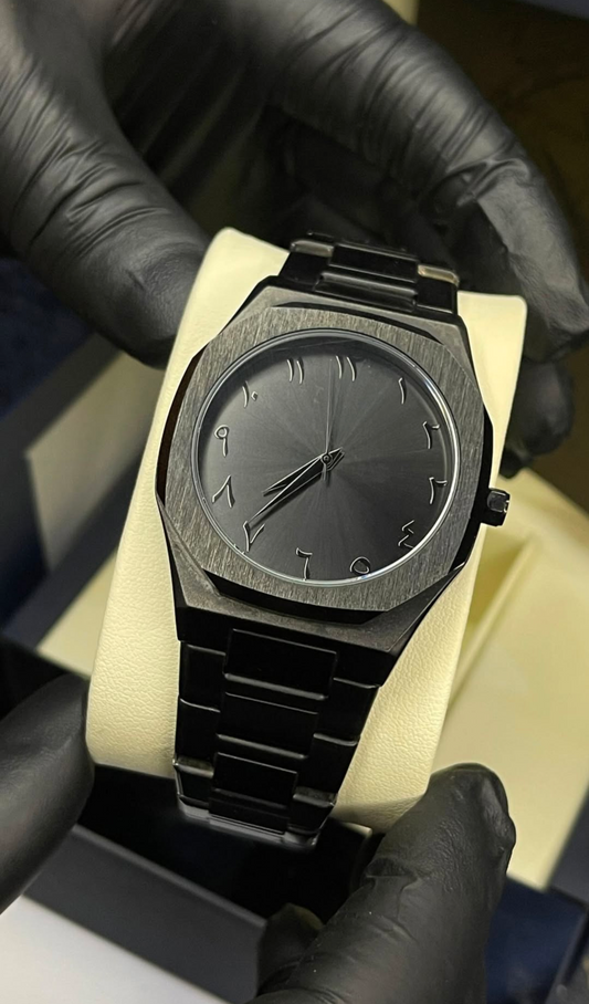 Aura watch | Arabic Dial | Stainless steel | Heavy Weight ( 147g )