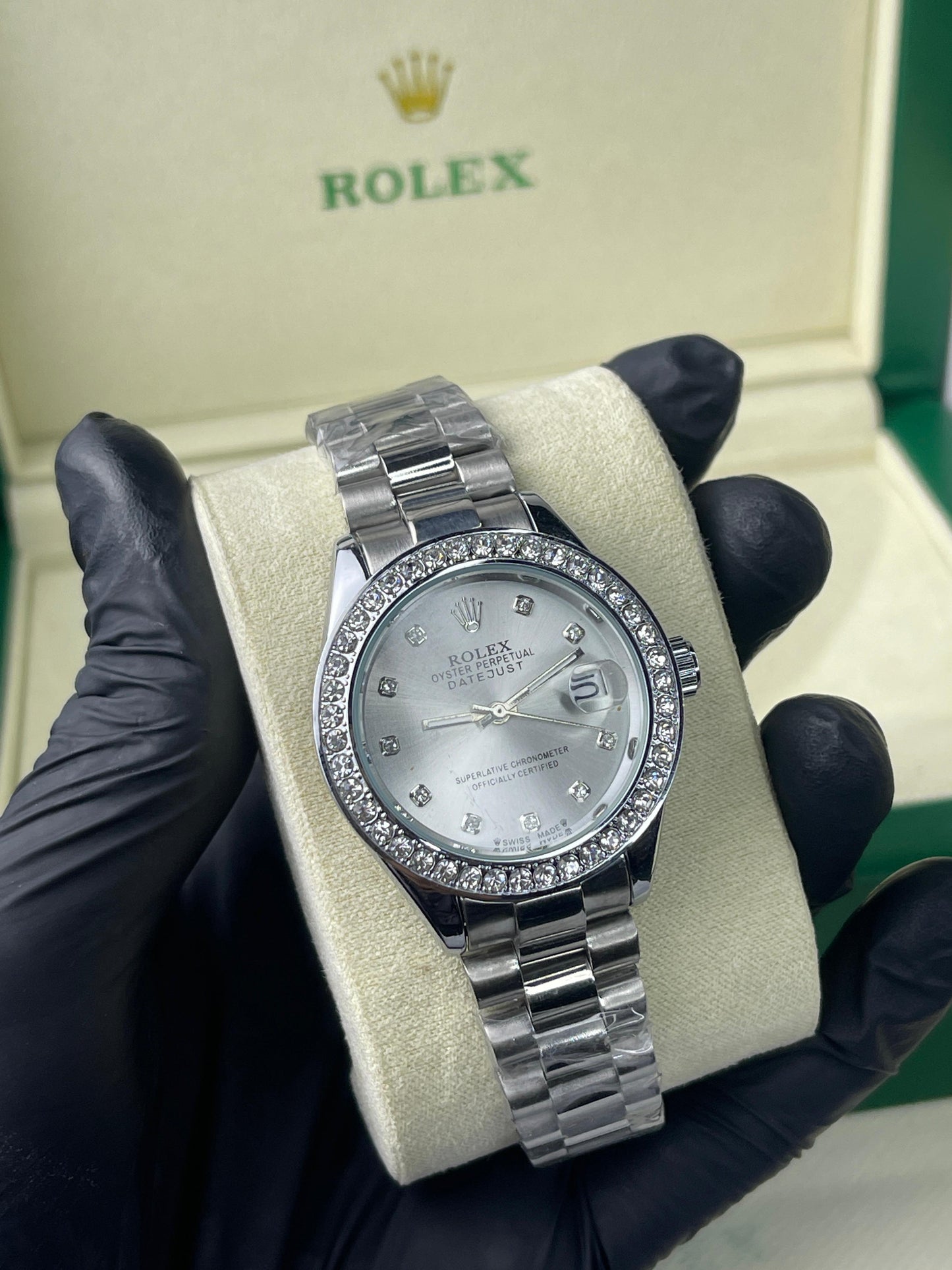 Rolex Oyster Perpetual | Date Just | Iced Stone | Stainless Steel